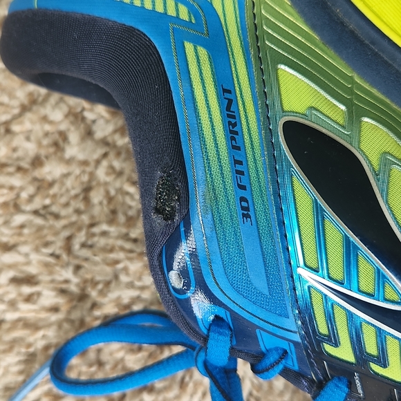 Brooks Glycerin G13 superDNA 3D Fit Print Men's 10.5 D Blue-Lime - Picture 5 of 8